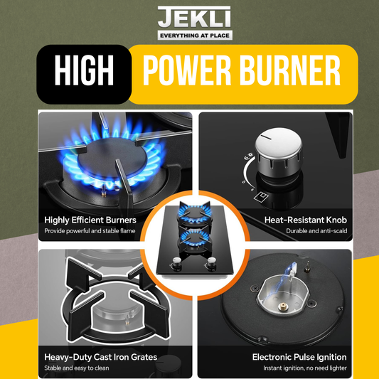 Gas Stove 2 Burner, Propane Cooktop 12 Inch,