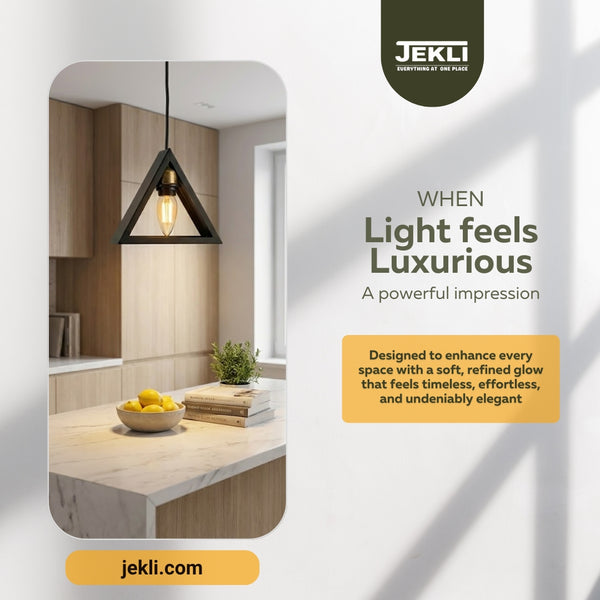 Minimalist Metal Wall Triangle Lamp I Jekli