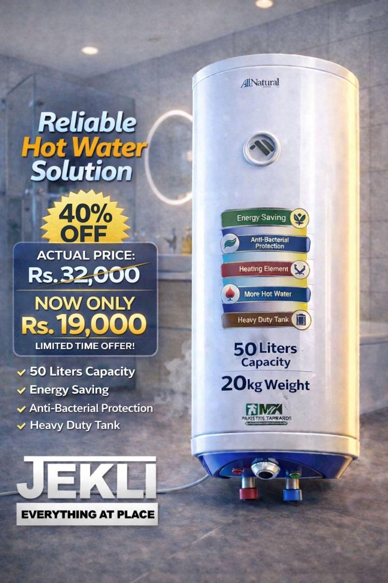 Gauge Hybrid Geyser (Gas + Electric) | High-Pressure Water Heater | 30 & 50 Gallon