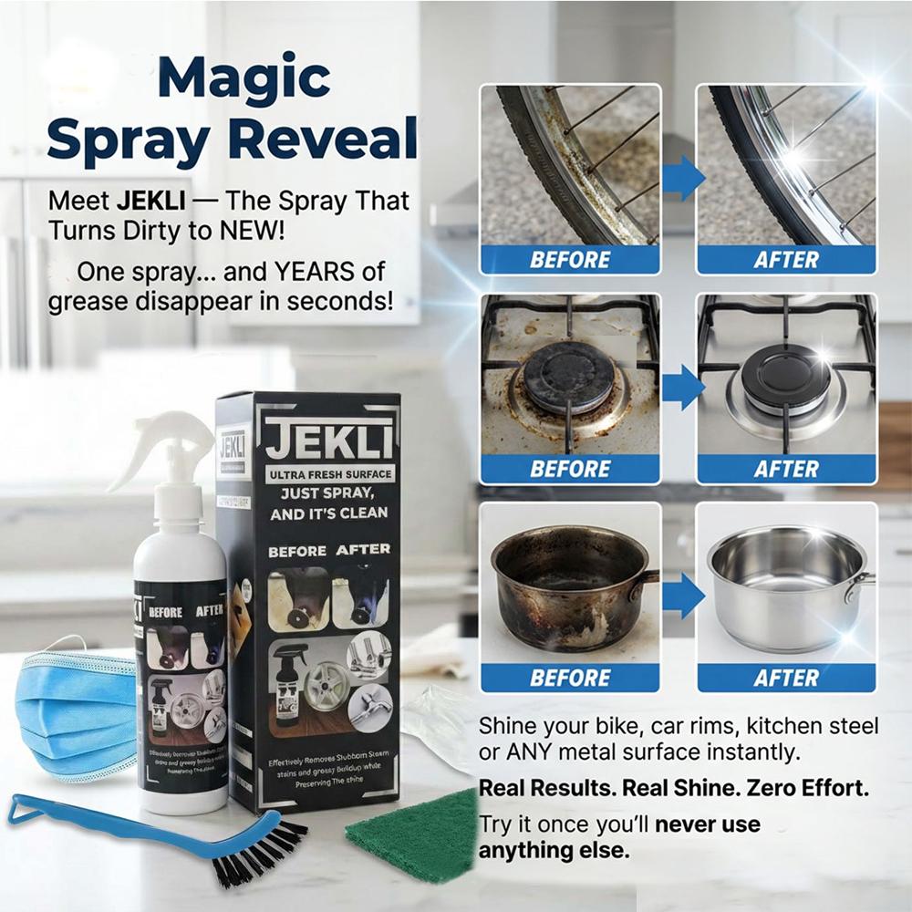 JEKLI ULTRA FRESH SURFACE I CLEANING SPRAY I SS CLEANING SPRAY I KITCHEN CLEANING SPRAY 400ml